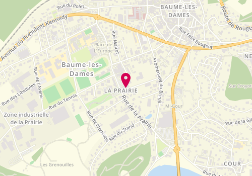 Plan de L'Atelier, 14 Rue des Glycines, 25110 Baume-les-Dames