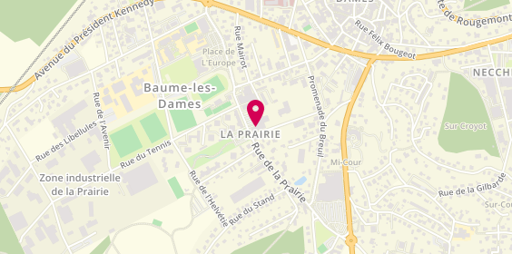 Plan de Objectif Coiffure, 19 Rue de la Prairie, 25110 Baume-les-Dames