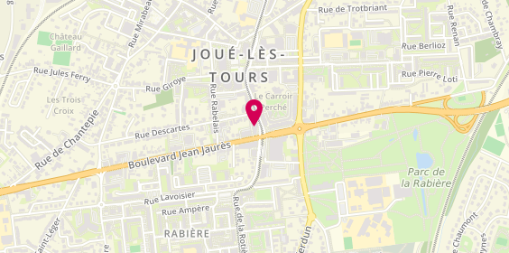 Plan de Center Barber, 69 Rue Gamard, 37300 Joué-lès-Tours