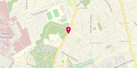 Plan de Créa'tif Coiffure, 39 avenue de la Branchoire, 37170 Chambray-lès-Tours
