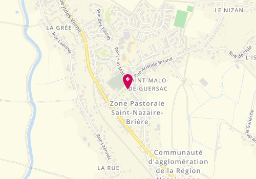 Plan de Coiffure Nat'aly, Rue Aristide Briand Centre Commercial, 44550 Saint-Malo-de-Guersac