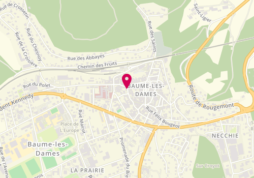 Plan de Urban Coiffure, 2 Rue des Lombards, 25110 Baume-les-Dames
