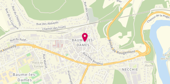 Plan de Emilio Barber Shop, 1 Place du General Charles de Gaulle, 25110 Baume-les-Dames