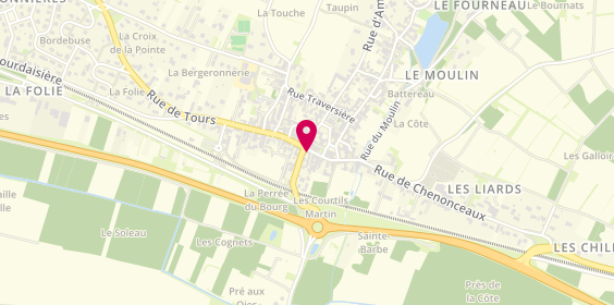 Plan de Aux Cheveux d'Ange, 4 Rue de Chenonceaux, 37270 Saint-Martin-le-Beau