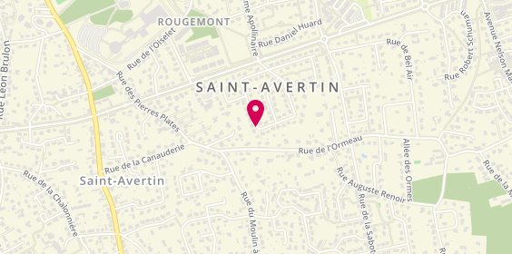 Plan de CHAUVIN Florence, 25 Rue Alfred Gallais, 37550 Saint-Avertin