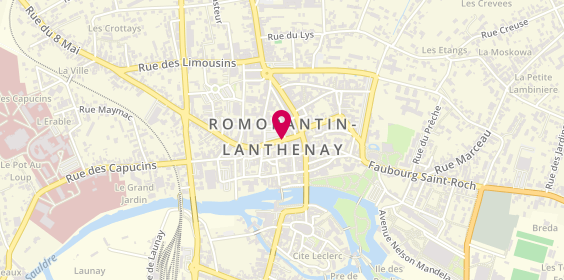 Plan de MD Coiff', 4 place de la Paix, 41200 Romorantin-Lanthenay