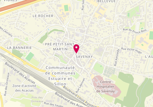 Plan de La Coifferie Savenay, 3 place de l'Hôtel de Ville, 44260 Savenay