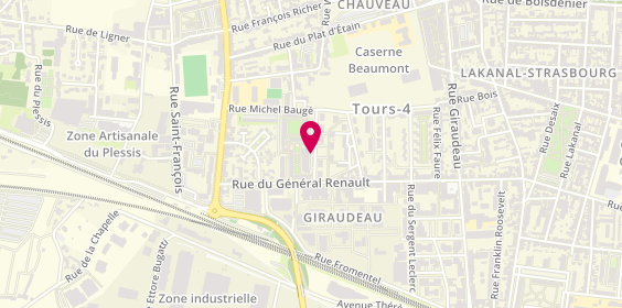 Plan de Histoire de Plaire Coiffure, 7 Rue Maryse Bastié, 37000 Tours