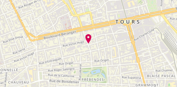 Plan de Tendance Coiffure, 22 Rue Jehan Fouquet, 37000 Tours