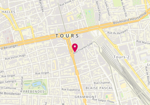 Plan de Petulla Dumont Coiffure, 3 Rue Charles Gille, 37000 Tours