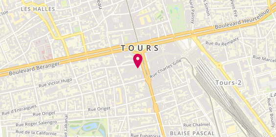 Plan de Addict Paris, 21 place Jean Jaurès, 37000 Tours