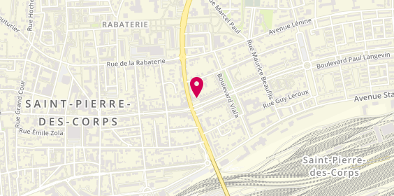 Plan de Tiago Coiffure, 2 Pass. 32 Rue Jean Jaurès, 37700 Saint-Pierre-des-Corps