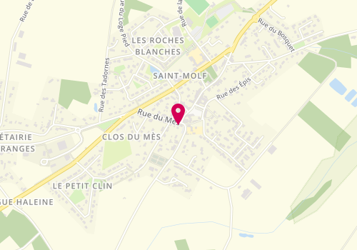 Plan de Les P'tits Ciseaux, 3 Rue du Mes, 44350 Saint-Molf