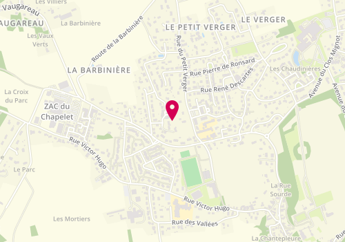 Plan de Sandrine Coiffure, 11 Rue des Prés, 37230 Luynes