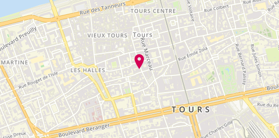 Plan de Barber Shop, 17 Rue de Jérusalem, 37000 Tours