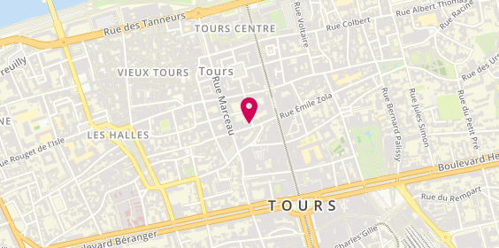 Plan de Espace K, 17 Rue Néricault Destouches, 37000 Tours