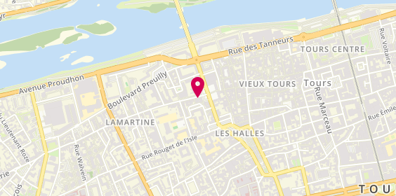 Plan de O'Carré Coiffure, 6 Rue Georges Courteline, 37000 Tours