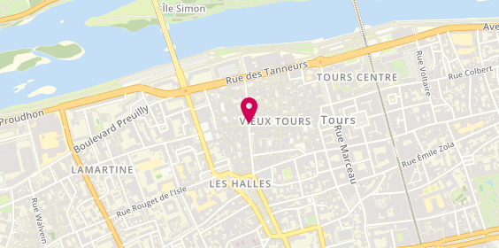 Plan de IKXIS Coiffure, 23 Rue du Grand Marché, 37000 Tours