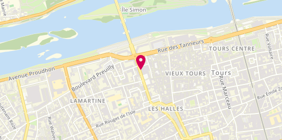 Plan de De la Tete Aux Pieds, 16 Bis Rue de la Victoire, 37000 Tours