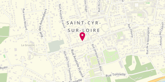 Plan de Axelle Coiffure, 86 avenue de la République, 37540 Saint-Cyr-sur-Loire