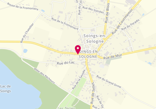 Plan de NM Coiffure, 9 Rue Contres, 41230 Soings-en-Sologne