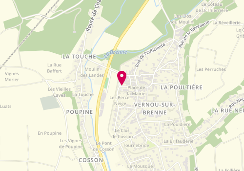 Plan de Esthe'tiff, 5 Rue Saint-Vincent, 37210 Vernou-sur-Brenne