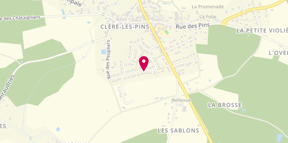 Plan de Aux Coiffures de Nat, 13 Rue Fresnes, 37340 Cléré-les-Pins