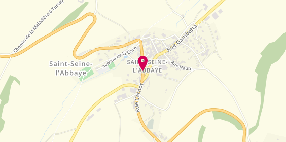 Plan de Coiffure Saint Seine, 21 Bis Rue Carnot, 21440 Saint-Seine-l'Abbaye
