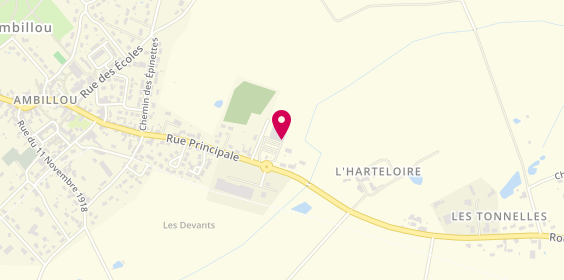Plan de Intui'tif Coiffure, Route Pernay, 37340 Ambillou