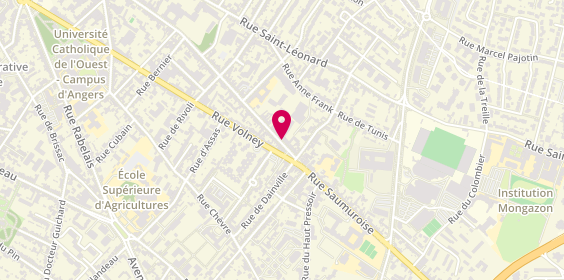 Plan de Ambiance Coiffure, 127 Rue de la Madeleine, 49000 Angers