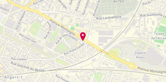 Plan de Lynn Coiffure, 78 avenue Montaigne, 49100 Angers