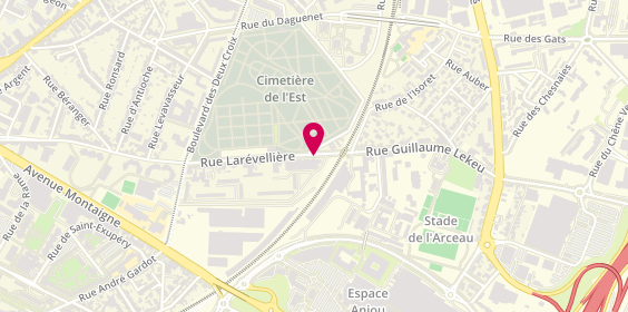 Plan de Véronic Coiffure, 148 Rue Larévellière, 49100 Angers