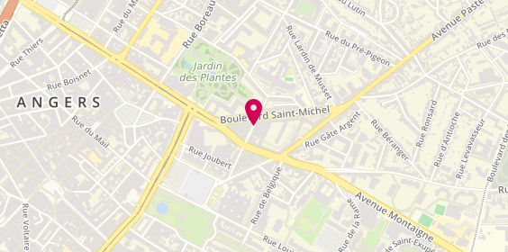 Plan de Hom & Gars Coiffure masculine (barbier), 5 Rue Savary, 49100 Angers