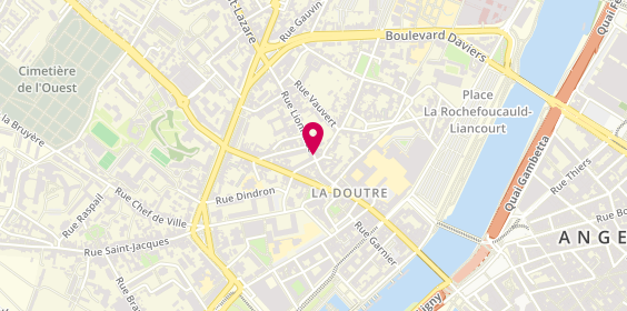 Plan de T O D Coiffure, 23 Rue Lionnaise, 49100 Angers
