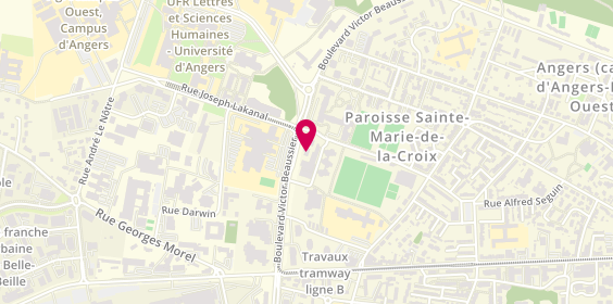 Plan de Acteo Coiffure Groupe Fabrice Berni, Centre Commercial Beaussier
41 Rue de la Lande, 49000 Angers