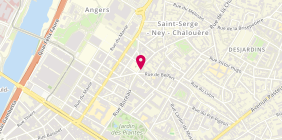 Plan de Atelier S & B, 6 Rue de la Chalouère, 49100 Angers