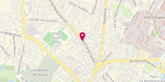 Plan de 59 Street Coiffure, 59 Rue Saint-Lazare, 49100 Angers