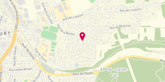Plan de Coiffures Creations, 22 Rue de Seloncourt, 25400 Audincourt