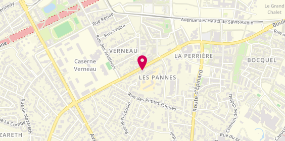 Plan de Coiffure Gm Barbier, 79 Rue du Général Lizé, 49100 Angers