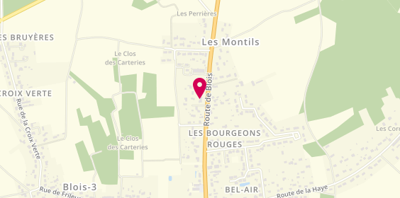 Plan de Coiffeur Createur Michaele, Clos des Carteries 40 Route Blois, 41120 Les Montils