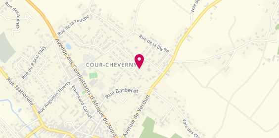 Plan de Céline Coiffure, 10 Rue des Bremailles, 41700 Cour-Cheverny