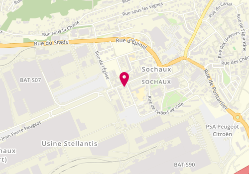 Plan de L'Oasis, 30 avenue du Général Leclerc, 25600 Sochaux