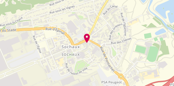 Plan de Beebarber, 1 Rue de Pontarlier, 25600 Sochaux