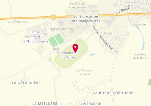 Plan de Diva Coiffures, Hippodrome, 37360 Neuillé-Pont-Pierre