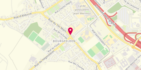 Plan de Coiffure Nadine, 4 Rue du 1er Mars, 68300 Saint-Louis