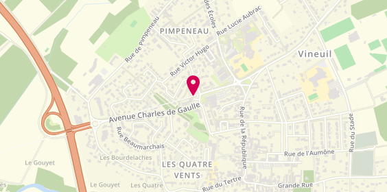 Plan de Line Coiffure, 14 Place Jules Verne, 41350 Vineuil