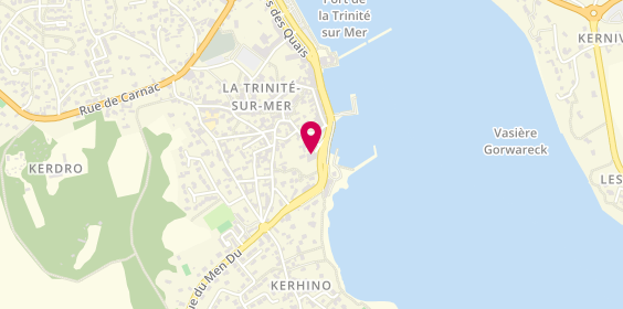 Plan de Amarine Coiffure, 4 Rue Voulien Résidence.Les Voiliers, 56470 La Trinité-sur-Mer