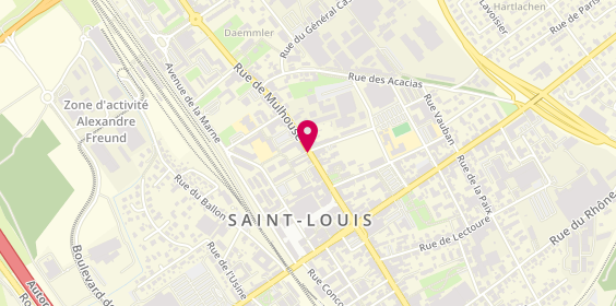 Plan de Elit Coiff, 36 Rue de Mulhouse, 68300 Saint-Louis