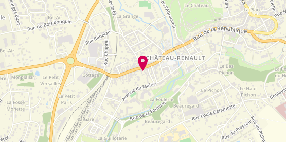Plan de Eric Stipa, 145 Rue de la Republique, 37110 Château-Renault