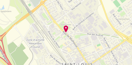 Plan de Coiffure Mm, 55 Rue de Mulhouse, 68300 Saint-Louis